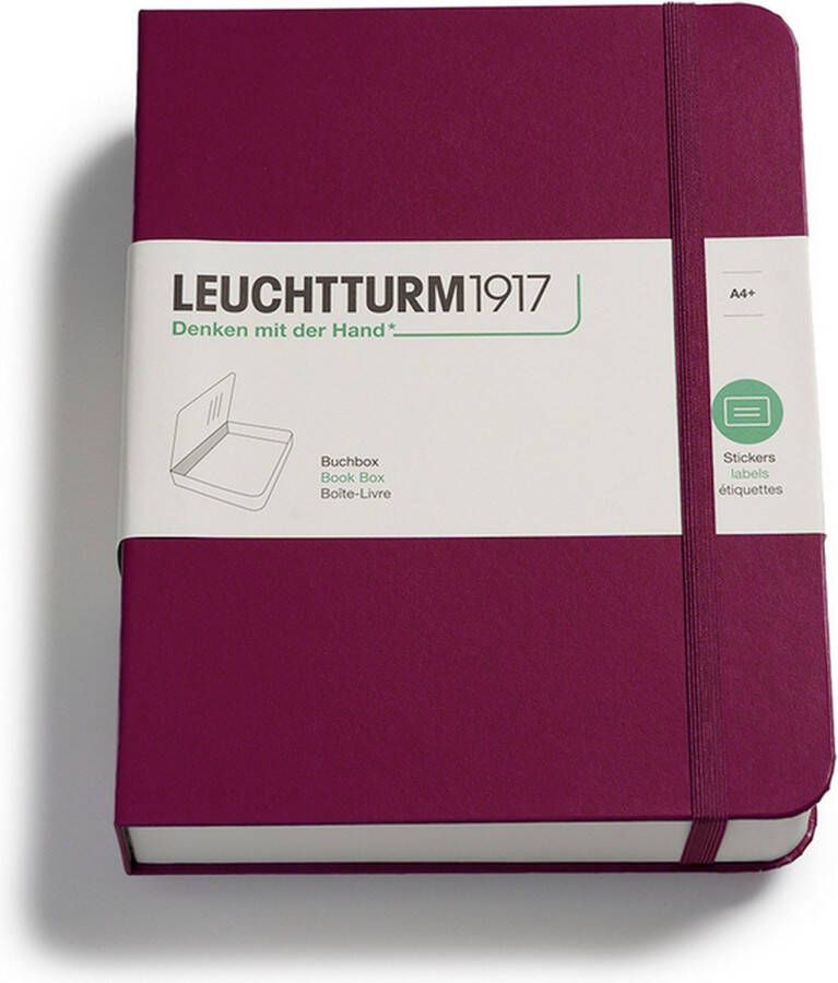 Leuchtturm book box opbergbox 250x325x60mm port red