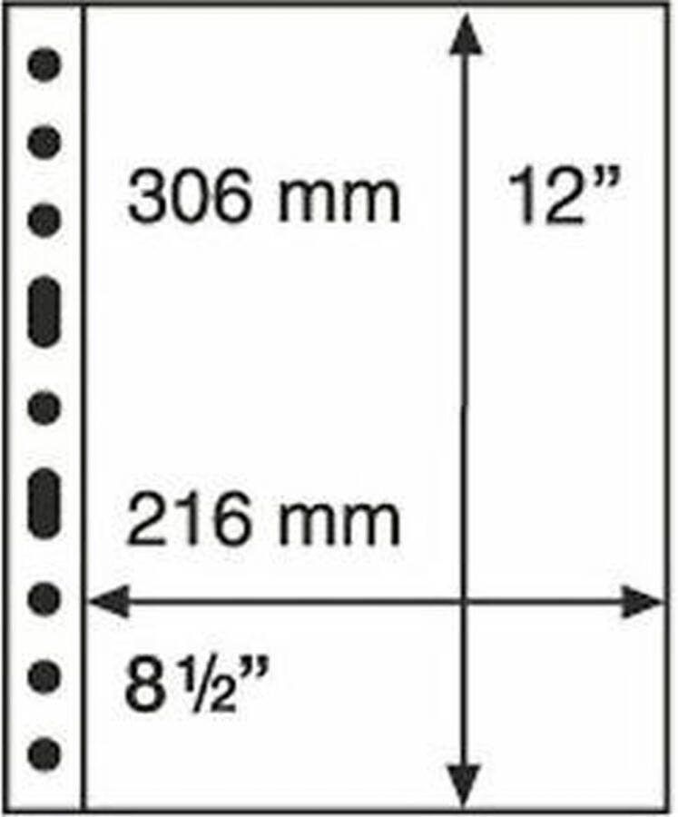 Leuchtturm Grande A4 Bladen 1 Vak Transparant
