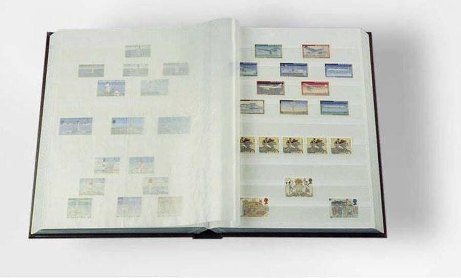 Leuchtturm Luxe insteekalbum postzegels Comfort W 32 witte bladzijden bordeauxrode kaft