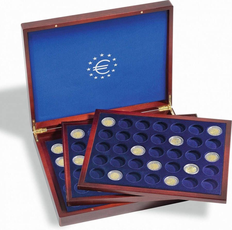 Leuchtturm muntcassette Volterra Trio de luxe voor 105 2-euromunten in capsules