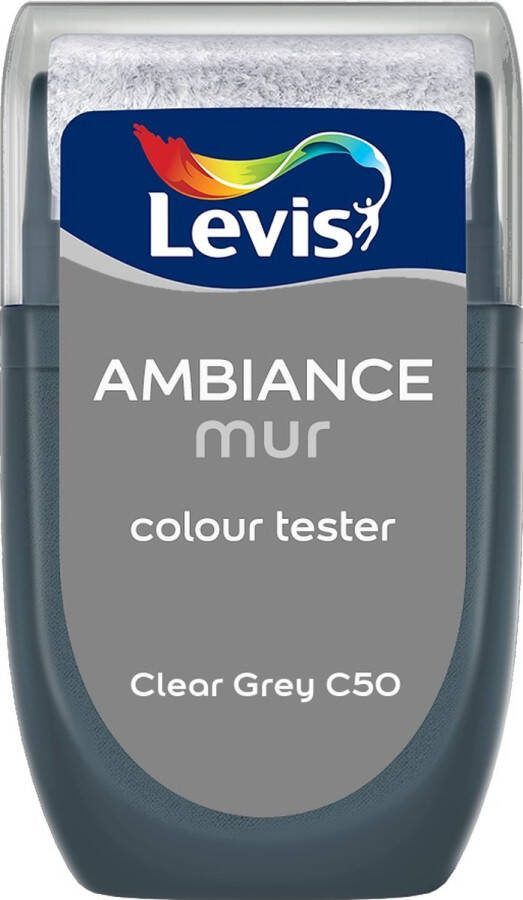 Levis Muurverf Kleurtester Mat Mix Clear Grey C50 30 ML