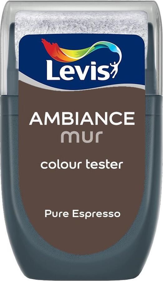 Levis Muurverf Kleurtester Mat Mix Pure Espresso 30 ML