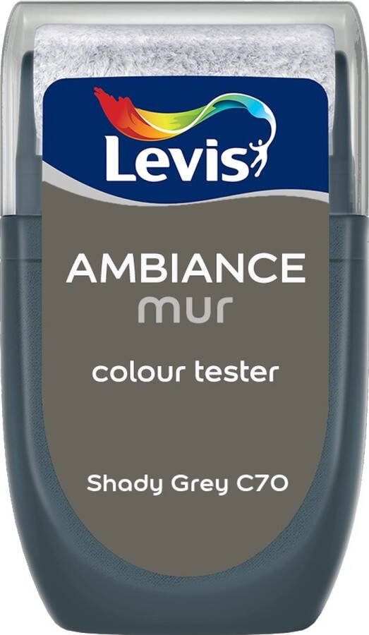 Levis Muurverf Kleurtester Mat Mix Shady Grey C70 30 ML