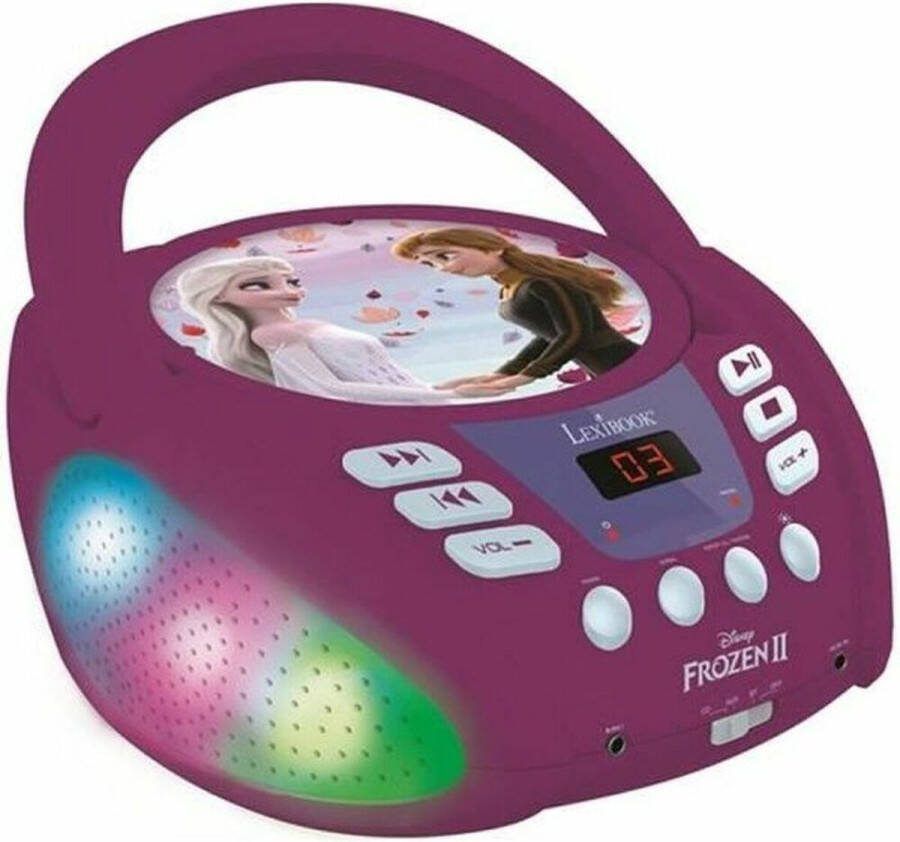 Lexibook Frozen Bluetooth CD-speler Muziekspeler Lichteffecten Roze