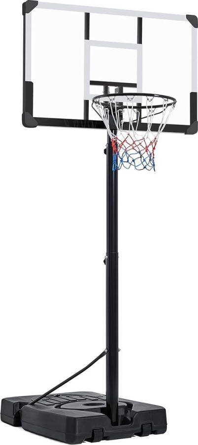 Lexium Basketbalpaal verstelbaar Basketbalring Basketbalpaal voor buiten Basketbalpaal voor kinderen Basketbal paal verstelbaar