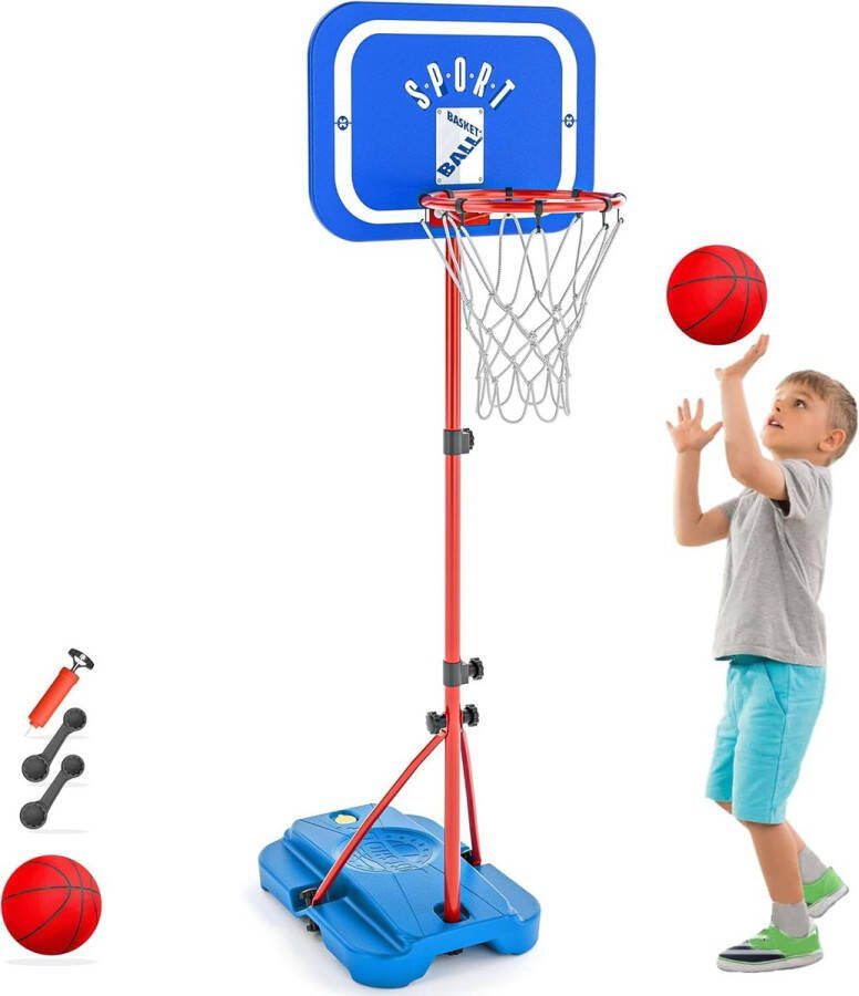 Lexium Basketbalpaal verstelbaar Basketbalring Basketbalpaal voor buiten Basketbalpaal voor kinderen Basketbal paal verstelbaar