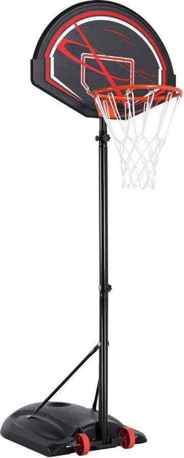 Lexium Basketbalpaal verstelbaar Basketbalring Basketbalpaal voor buiten Basketbalpaal voor kinderen Basketbal paal verstelbaar