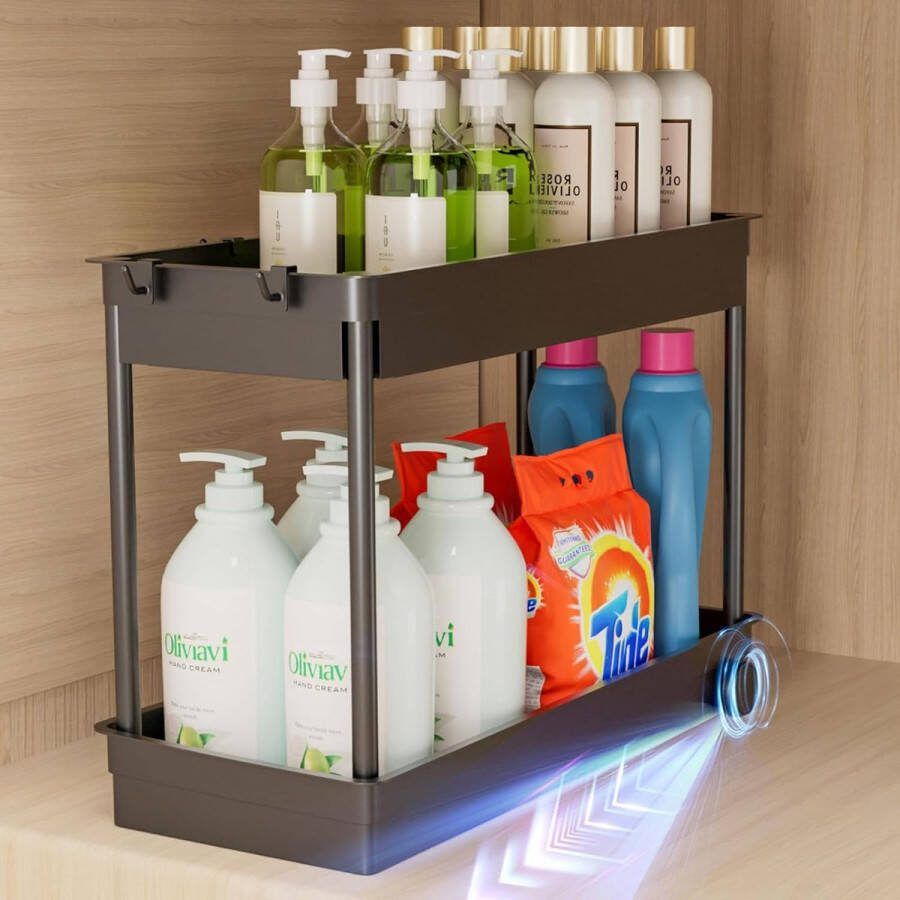 Lexium Gootsteenkast Organizer Keukenkast Organizer Gootsteenkast Gootsteenrek Keukenkast Rek