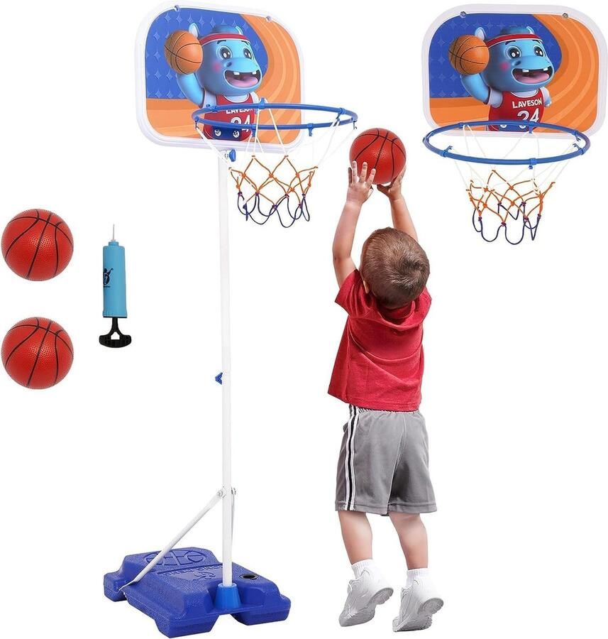 Lexium Basketbalpaal verstelbaar Basketbalring Basketbalpaal voor buiten Basketbalpaal voor kinderen Basketbal paal verstelbaar