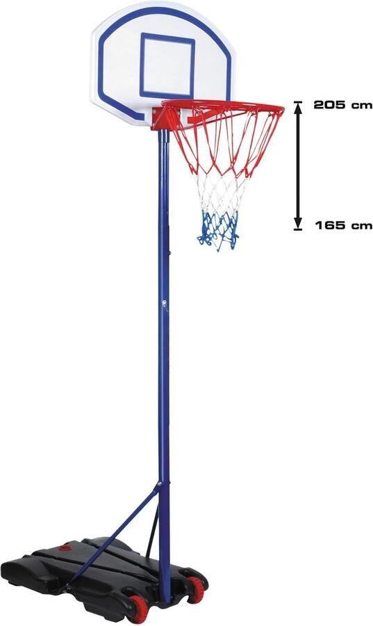 Lexium Basketbalpaal verstelbaar Basketbalring Basketbalpaal voor buiten Basketbalpaal voor kinderen Basketbal paal verstelbaar