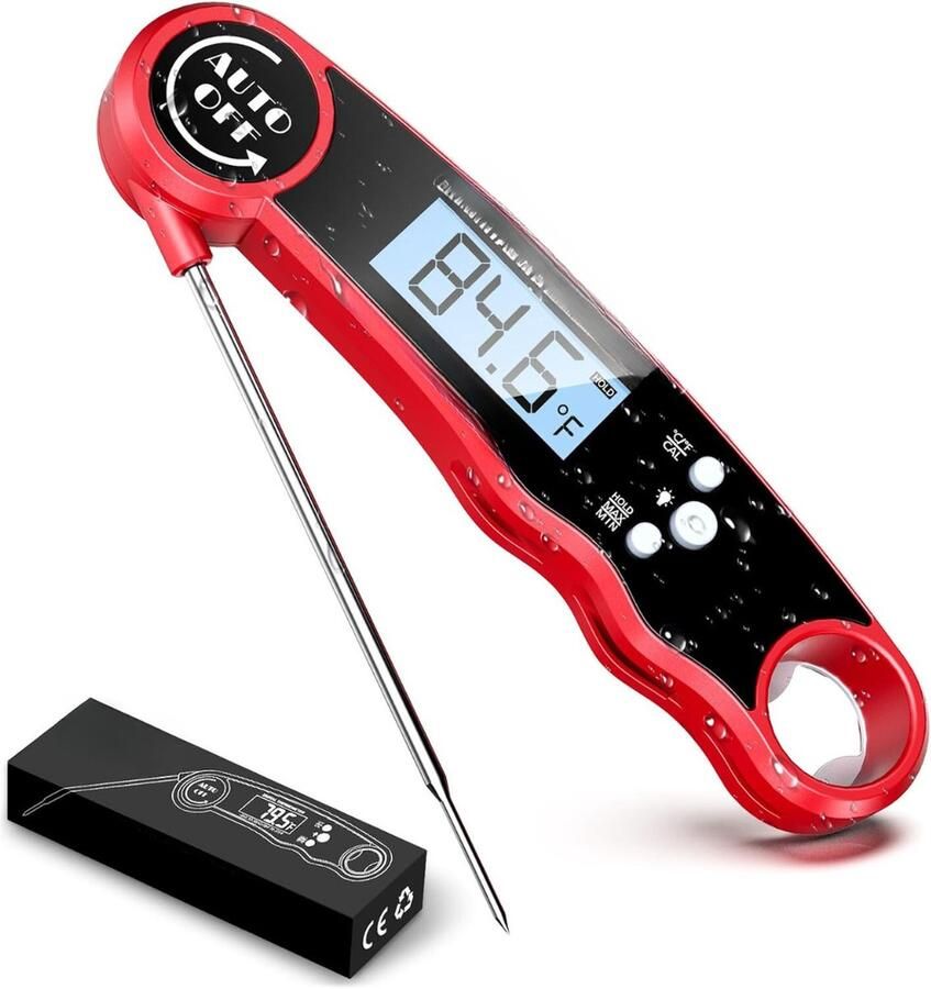 Lexium Store Lexium Vleesthermometer draadloos Vleesthermometer bluetooth Vleesthermometer digitaal Digitale BBQ Thermometer Draadloos Keukenthermometer