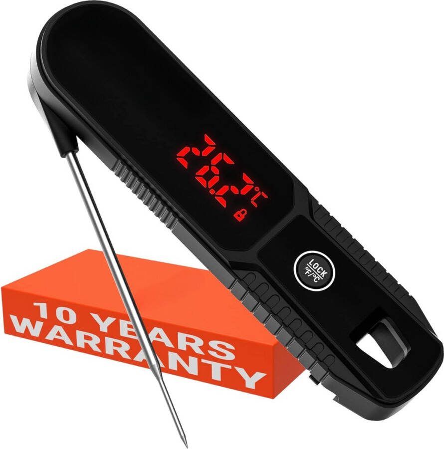 Lexium Store Lexium Vleesthermometer draadloos Vleesthermometer bluetooth Vleesthermometer digitaal Digitale BBQ Thermometer Draadloos Keukenthermometer