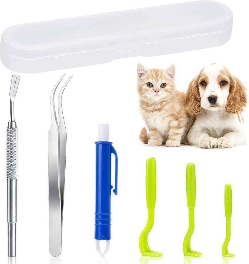 Lexium Tekentang Tekenpincet Tekenverwijderaar Tekenpincet mens Teek pincet Tekenlasso Tekenhaak Tekentang voor honden en katten