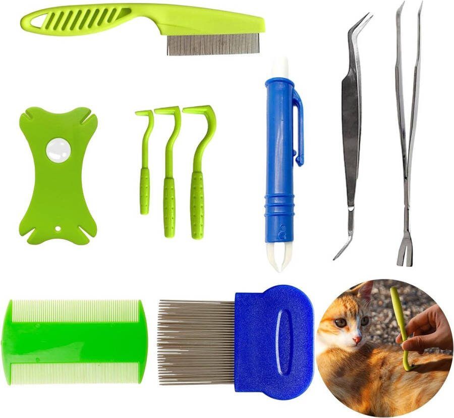Lexium Tekentang Tekenpincet Tekenverwijderaar Tekenpincet mens Teek pincet Tekenlasso Tekenhaak Tekentang voor honden en katten