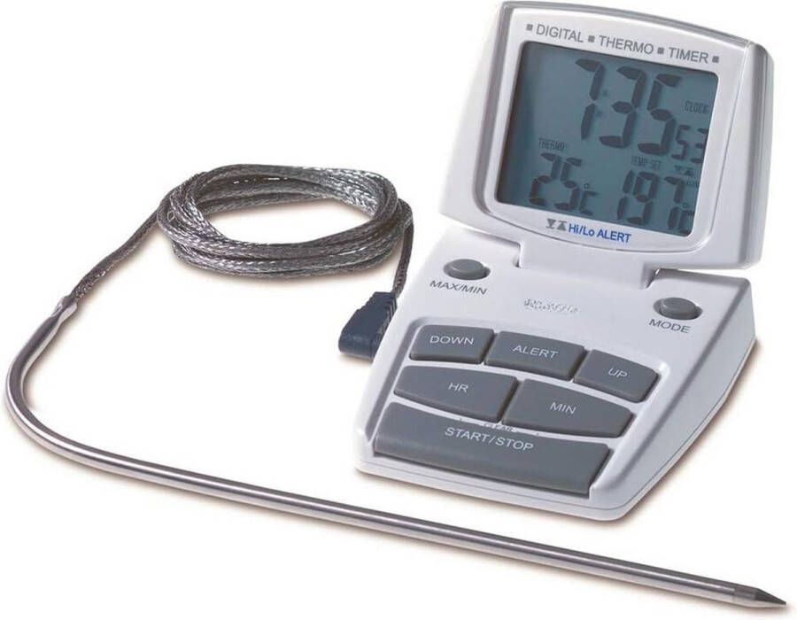 Lexium Vleesthermometer draadloos Vleesthermometer bluetooth Vleesthermometer digitaal Digitale BBQ Thermometer Draadloos Keukenthermometer