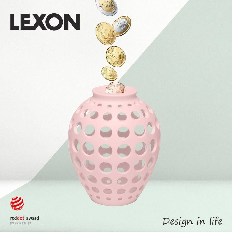 Lexon Design Decoratieve Spaarvarken Hope Pink LH61P