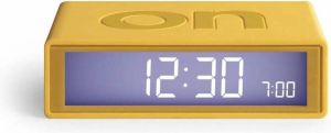 Lexon FLIP Digitale Wekker ON OFF Trendy Yellow