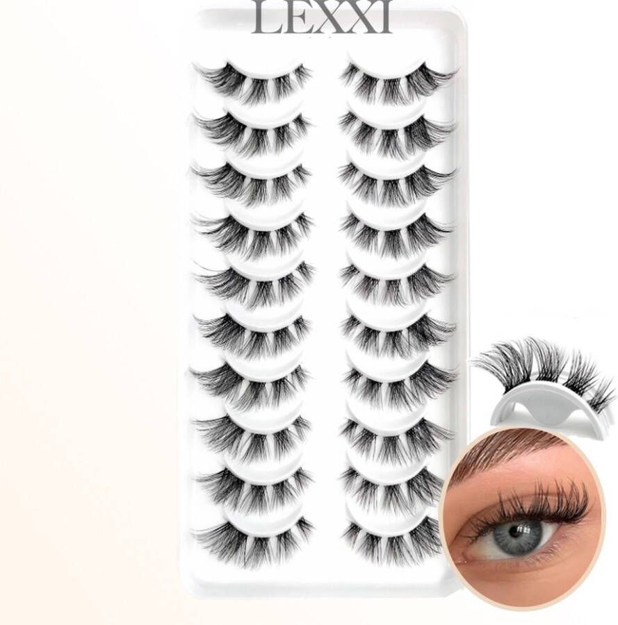 Lexxi Brands Wimpers Cluster Wimpers 10 paar wimper set 80 cluster lashes nepwimpers lash extensions false lashes