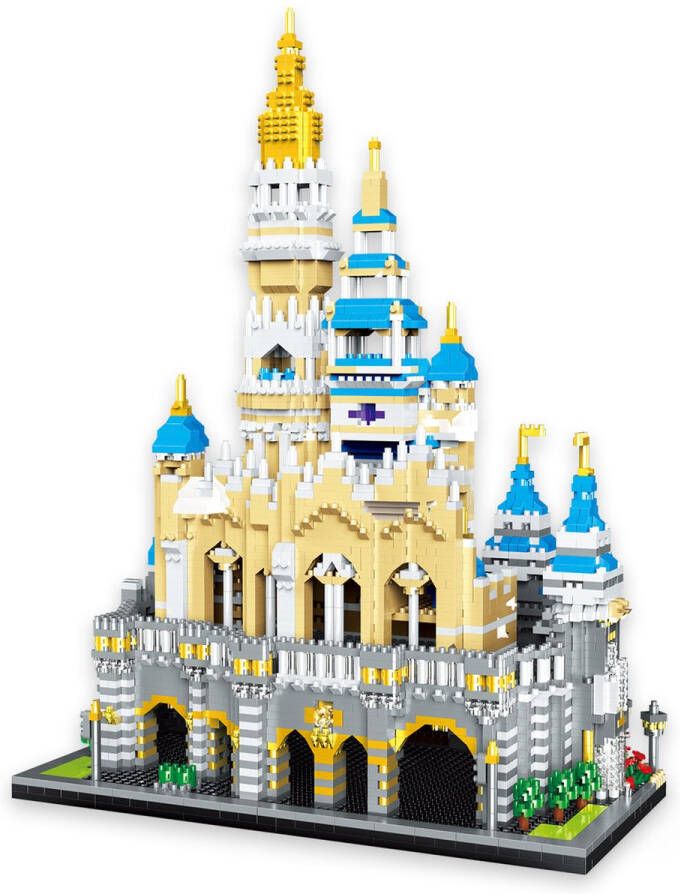 Lezi Dream Castle Architectuur Gebouwen Nanoblocks miniblocks Bouwset 3D puzzel 5297 bouwsteentjes