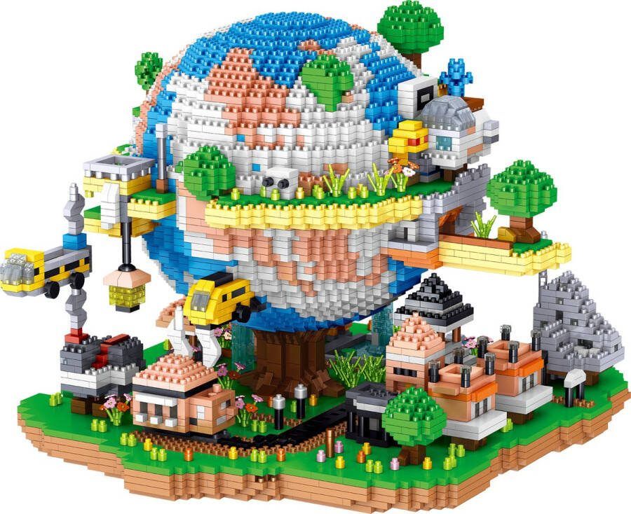 Lezi Global Village Nanoblocks miniblocks Bouwset 3D puzzel 5452 bouwsteentjes LZ8302