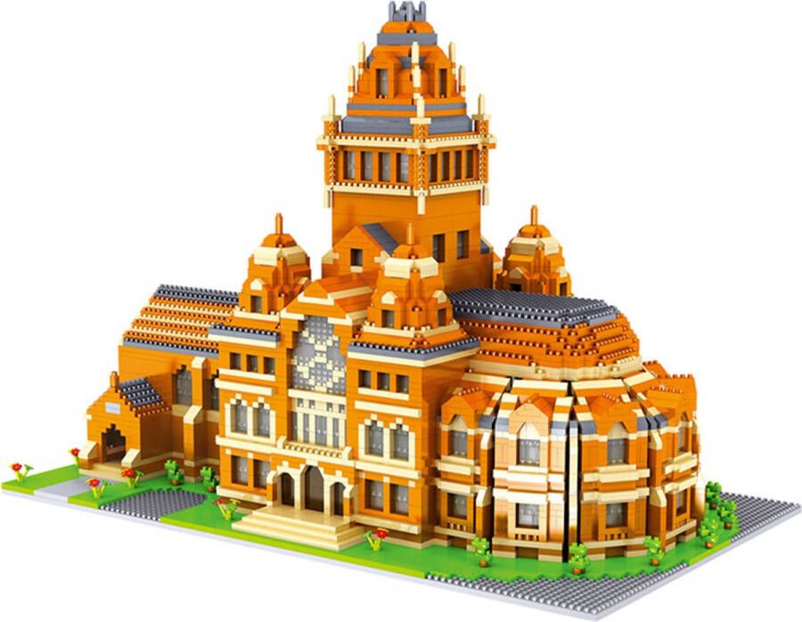 Lezi Harvard University Architectuur Gebouwen Nanoblocks miniblocks Bouwset 3D puzzel 5379 bouwsteentjes