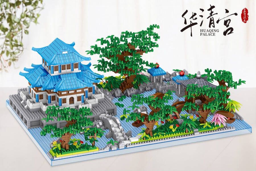 Lezi Huaqing Paleis Nanoblocks miniblocks Bouwset 3D puzzel 3307 bouwsteentjes