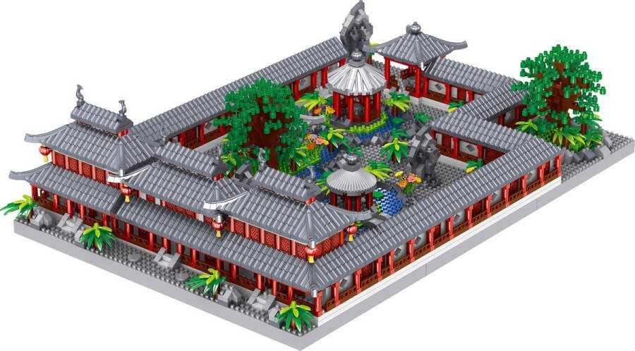 Lezi Humble Administrator's Garden Nanoblocks miniblocks Bouwset 3D puzzel 4708 bouwsteentjes LZ8278