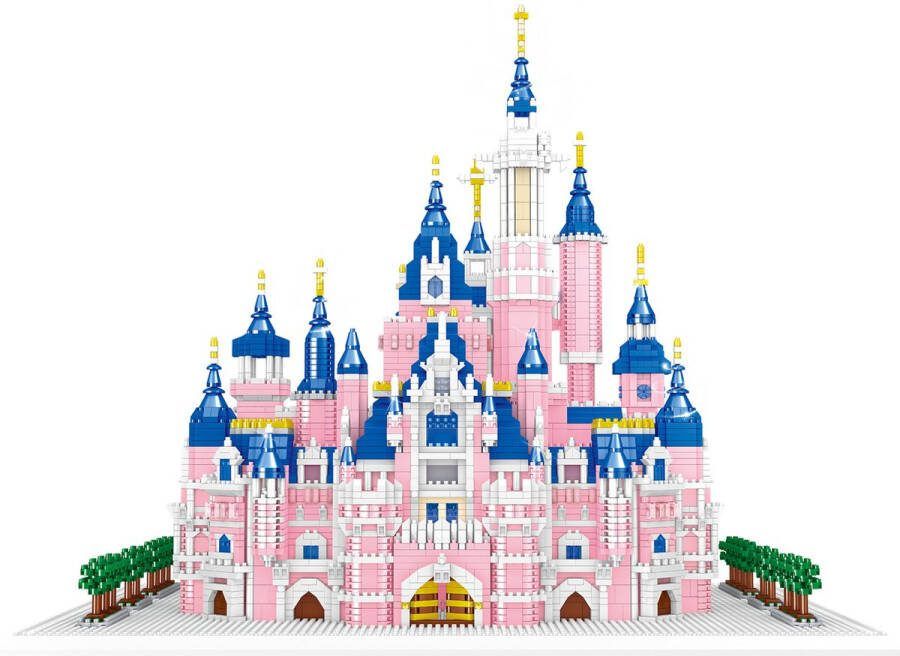 Lezi Pink Castle Nanoblocks miniblocks Bouwset 3D puzzel 6241 bouwsteentjes LZ8241