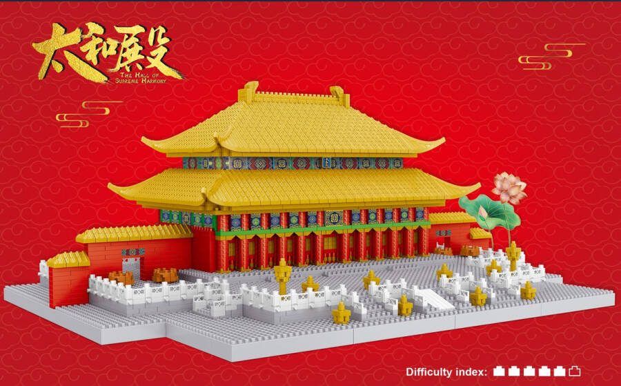 Lezi Taihe Palace Nanoblocks miniblocks Bouwset 3D puzzel 5168 bouwsteentjes LZ8250