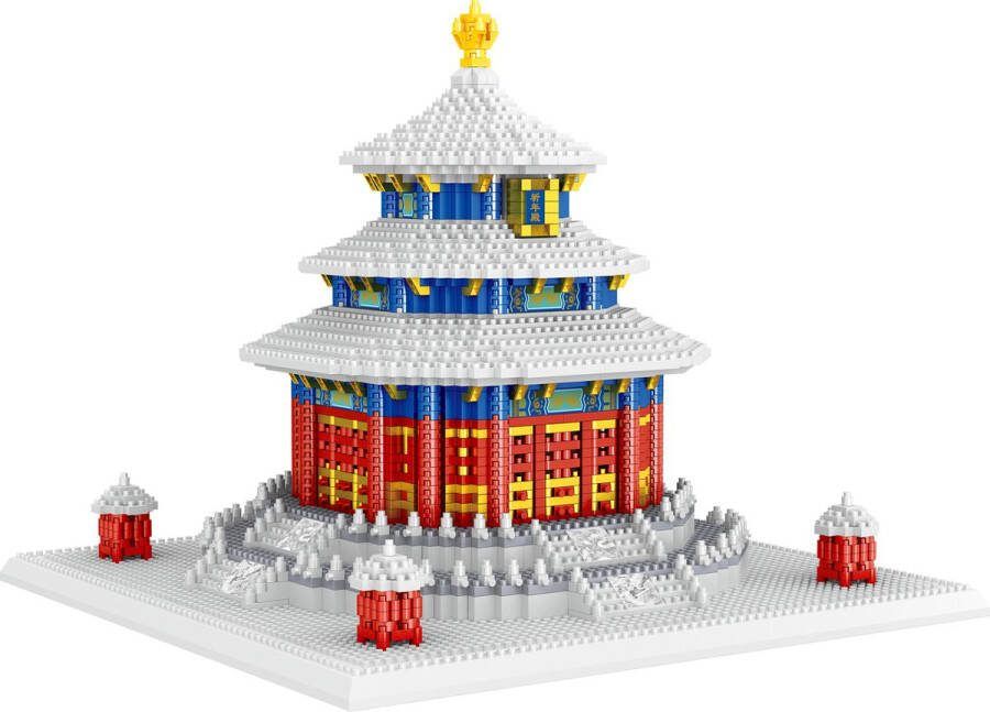 Lezi Temple of Heaven Nanoblocks miniblocks Bouwset 3D puzzel 2627 bouwsteentjes LZ8281