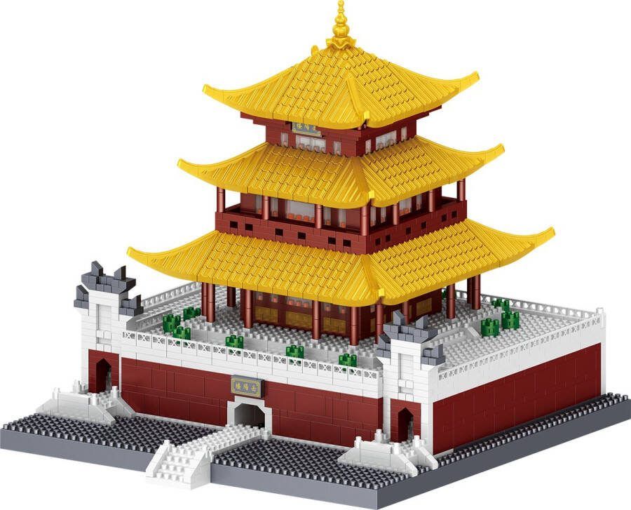 Lezi Yueyang Tower Nanoblocks miniblocks Bouwset 3D puzzel 2485 bouwsteentjes LZ8285