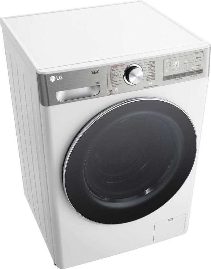 LG F4WR9009S2W A-40% 9 kg Wasmachine met TurboWash™ 39 Slimme AI DD™ motor Hygiënisch wassen met stoom ThinQ™