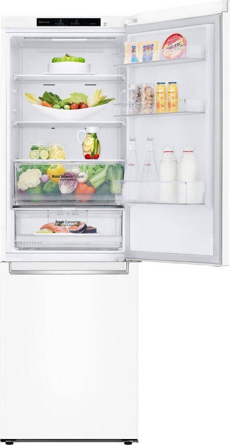 LG GBB61SWGCN1 341L koel-vriescombinatie met DoorCooling+™ Moist Balance Crisper™ FreshConverter™ Smart Inverter Compressor Beste uit de Test en Beste Koop Consumentenbond April 2023