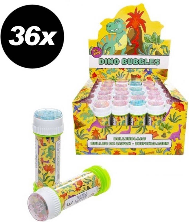 LG-import Dinosaurus Bellenblaas Dino thema grootverpakking 36 stuks