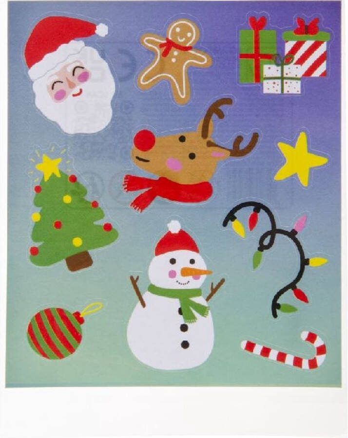 LG-import Kerst Stickers 11 5 x 10 cm Set van 2 stickervellen (20 stickers totaal)