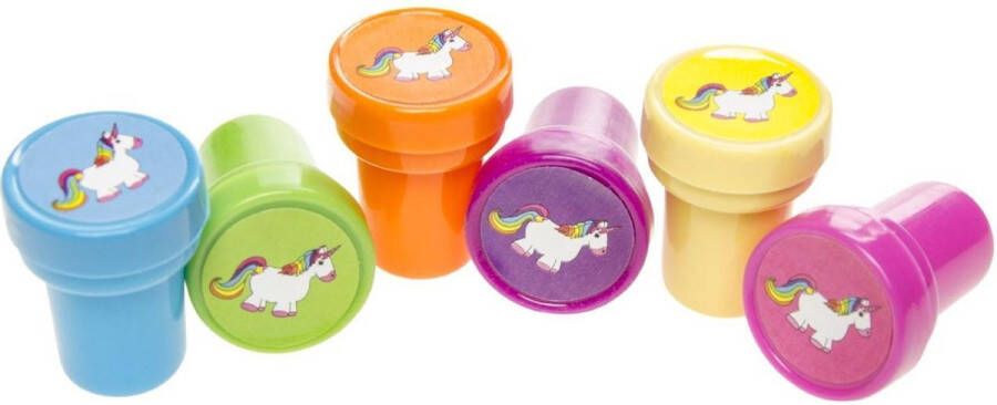 LG-Imports 60 stuks zelfinktende stempels unicorn eenhoorn uitdeelcadeautje traktatie kinderverrassingen