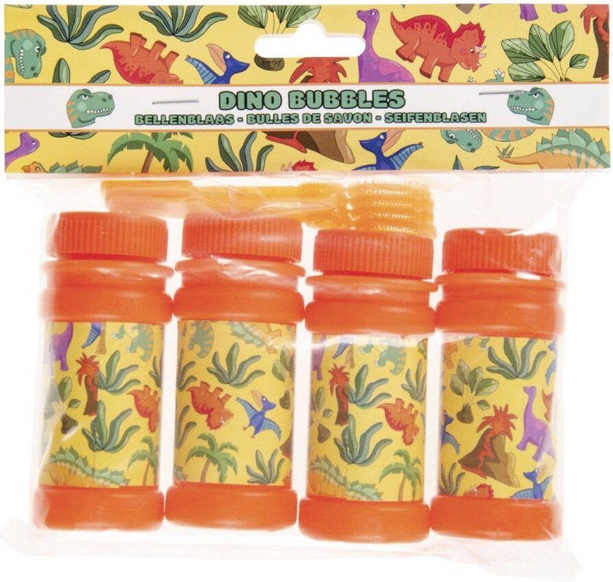 LG-Imports Bellenblaas Dinosaurus 4x60ml 3 pakjes