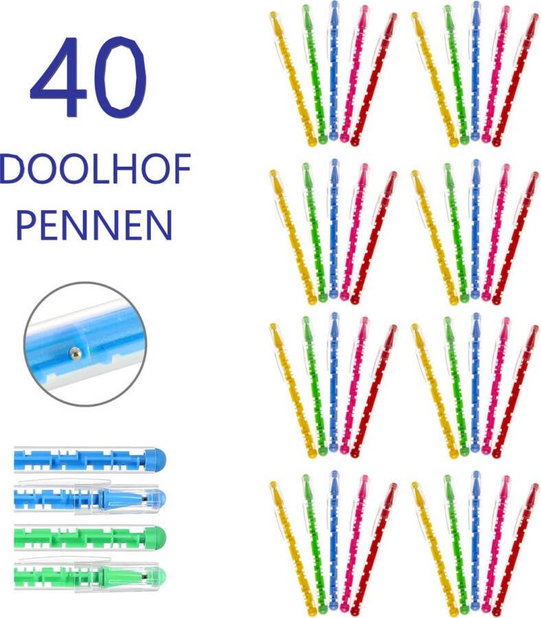 LG-Imports Doolhof Balpen Puzzel Pen 40 Pennen