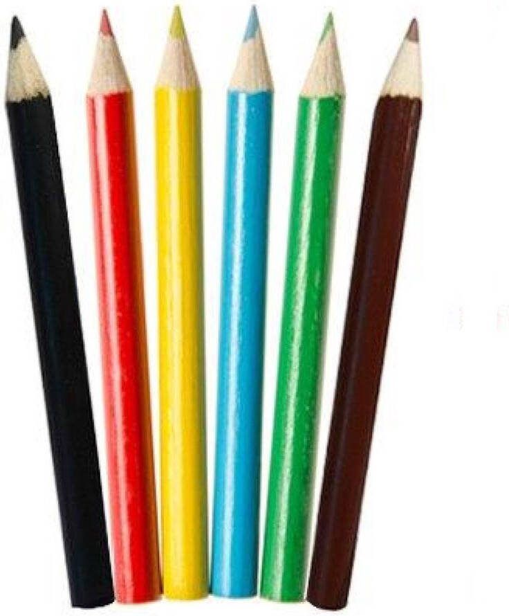 LG-Imports Kleurpotloden 6 Stuks Hipper 24st