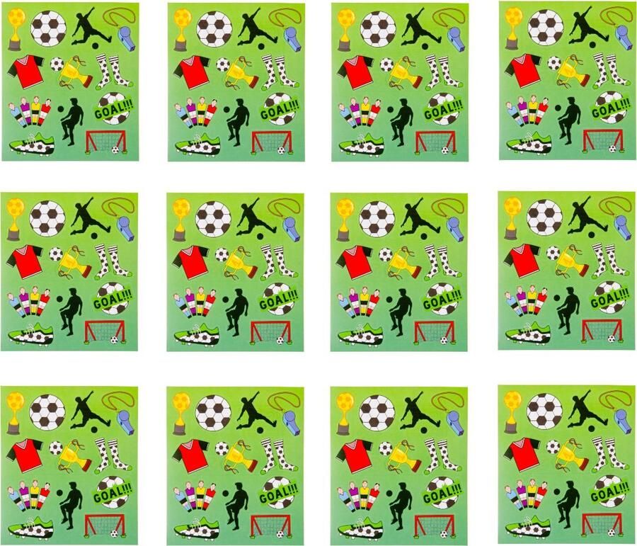LG-Imports Voetbal Stickers Uitdelen 12 Stuks Voetballen