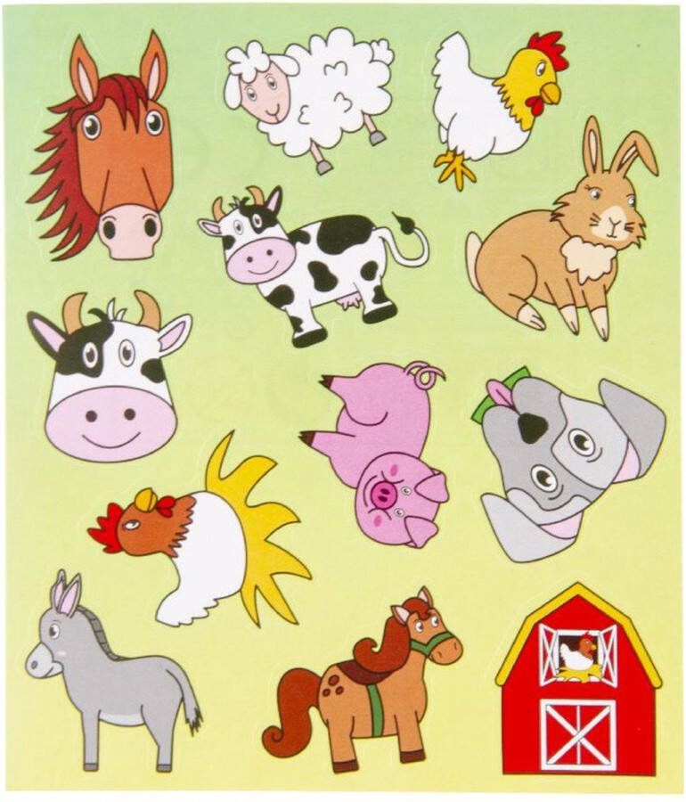 LG-Imports Stickervel Boerderij Dier 120st