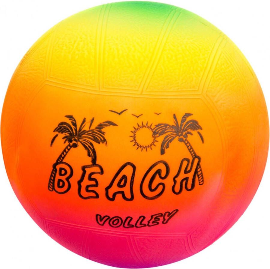 LG-Imports Strandbal volleybal beachbal 23 cm NEON kleuren