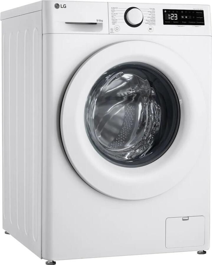 LG Was Droog combinatie 9 6kg 1400tpm Steam Turbowash