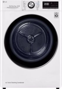 LG RC90V9AV3Q 9 kg droger met DUAL inverter Heat Pump™ Supersnel of Superzuinig Auto Cleaning Condensor ThinQ