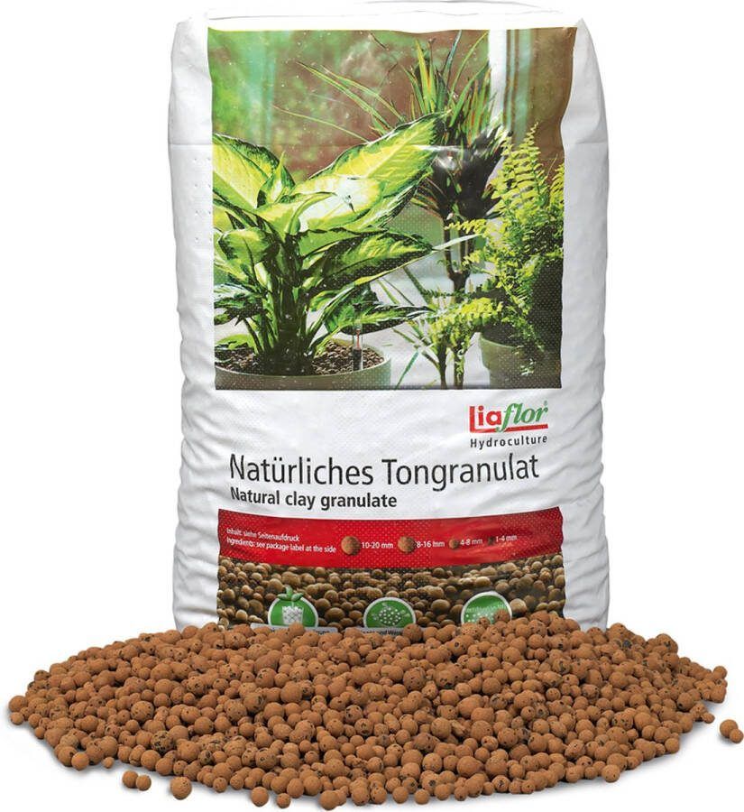 Liaflor Hydrokorrels 50 liter 8 16 mm Alle soorten hydrocultuur Verbeterde plantengroei Goed voor drainage