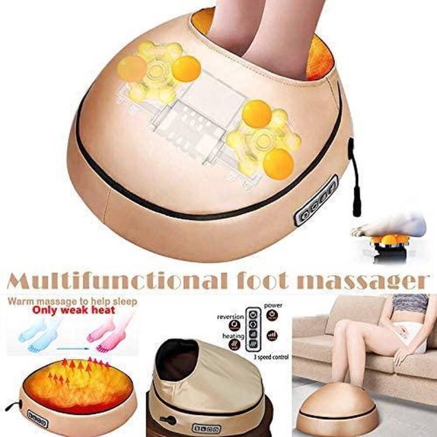 Liamostee Voetmassage Apparaat – Ontspan Meer – Stress Minder – Verbeter de Bloedsomloop – Slimme Voetverwarmer – Shiatsu – Voetroller – Massagekussen – Voetenwarmer – Voet Massage