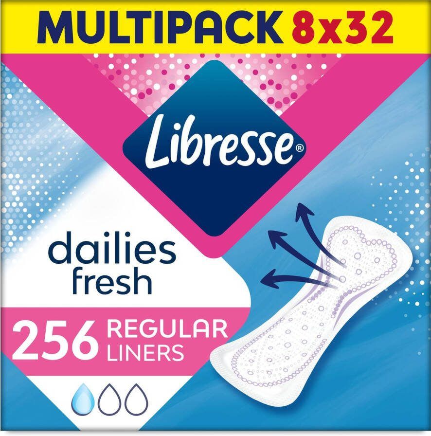 Libresse Normal Inlegkruisjes 8 x 32 stuks