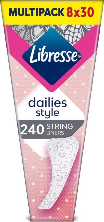 Libresse String inlegkruisjes 8 x 30 stuks halfjaar voorraad