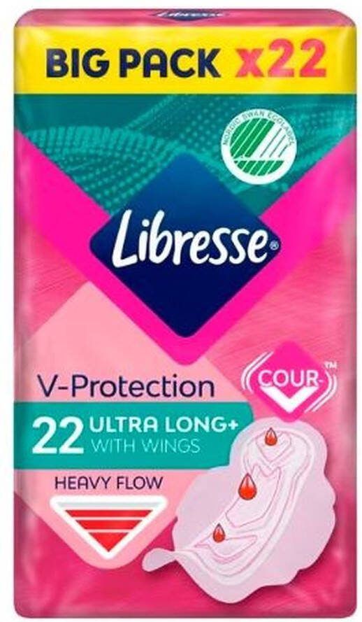 Libresse Ultra Long Wing Maandverband 8x22 stuks Voordeelverpakking