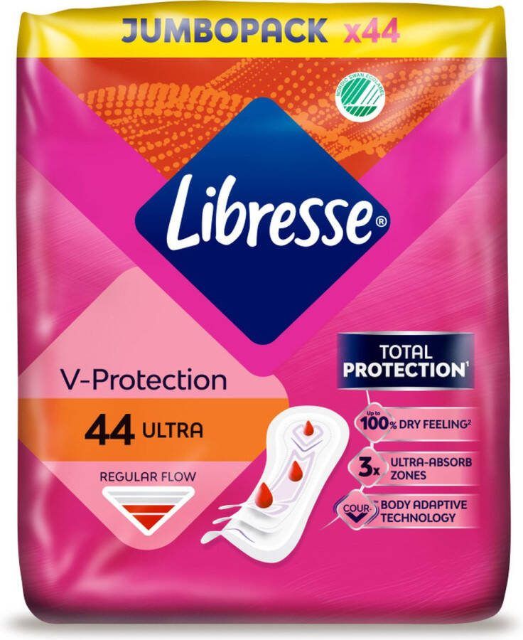 Libresse Ultra Regular Maandverband Jumbo Pack 8 x 44 = 352 stuks